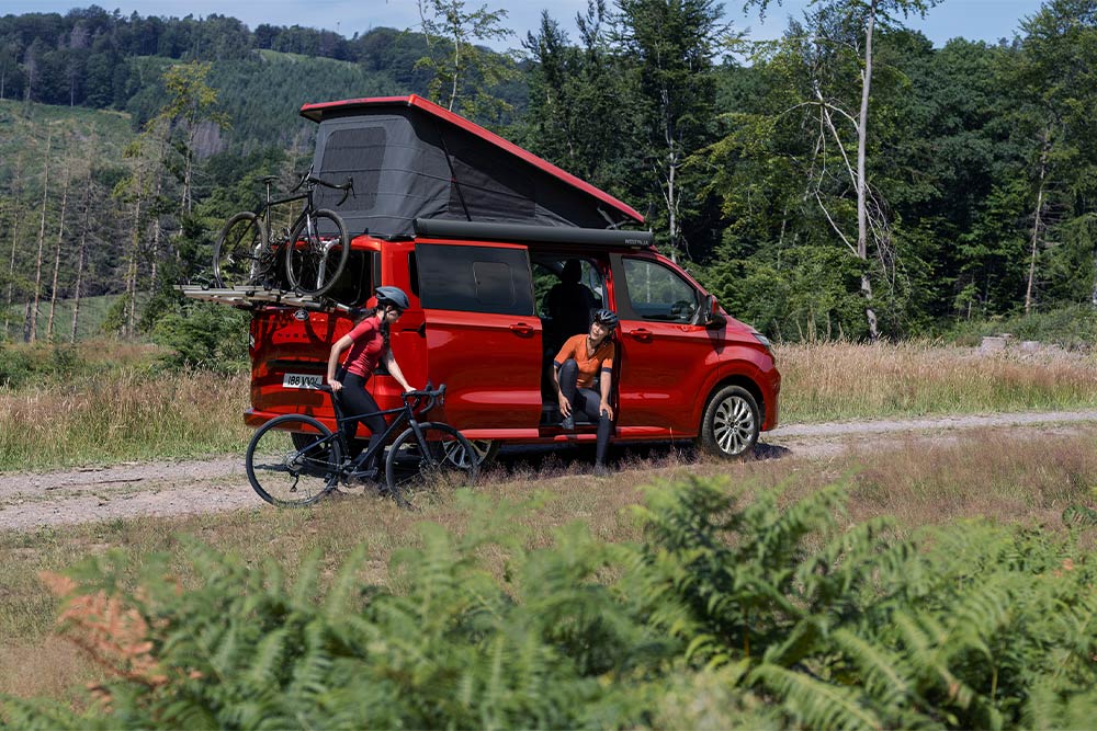 Possibilité d’aventure flexible avec le porte-vélos.
