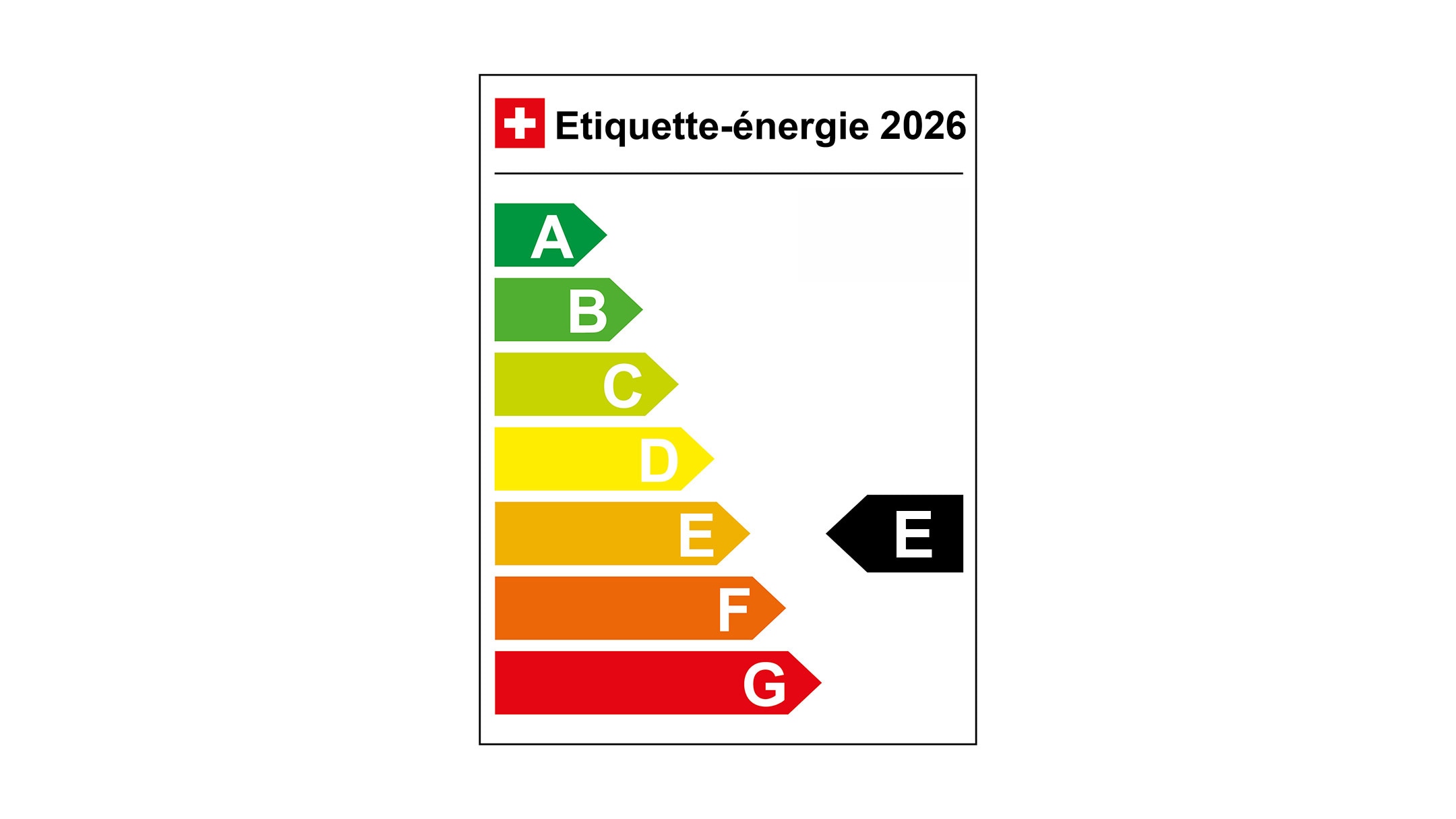Étiquette énergétique E