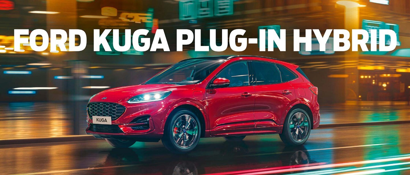 Ford Kuga Plug-In Hybrid side view with lighting effect Ford Kuga Plug-In Hybrid side view with lighting effect