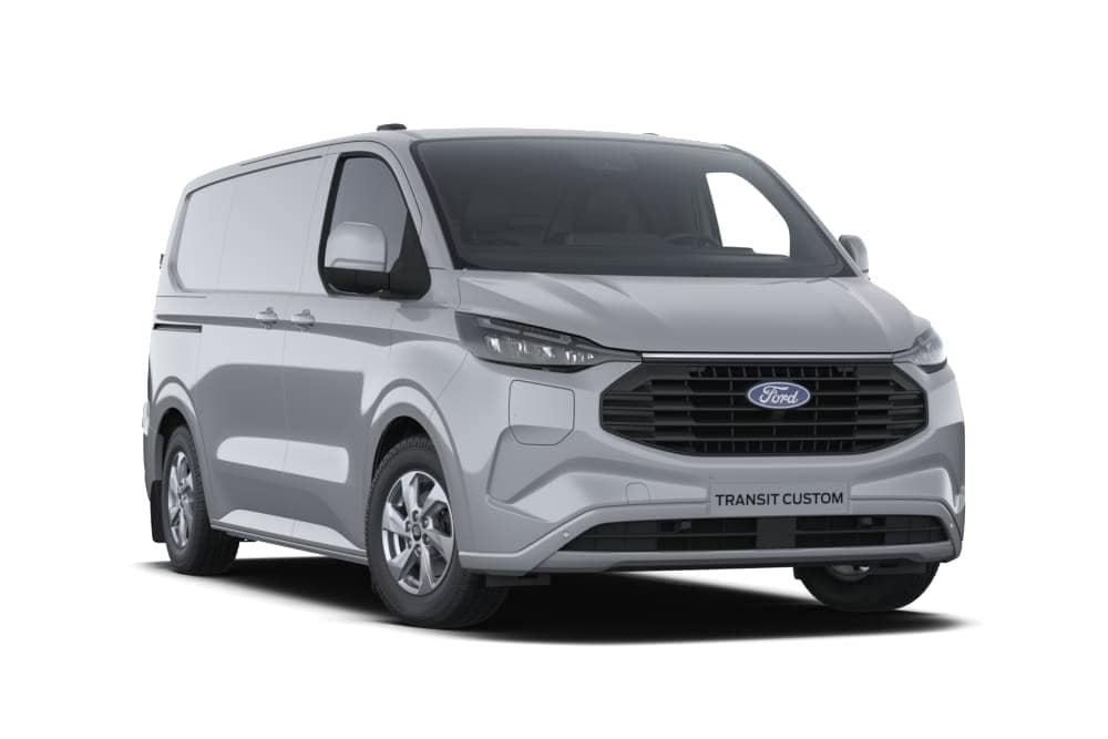 Grauer Transit Custom statisch