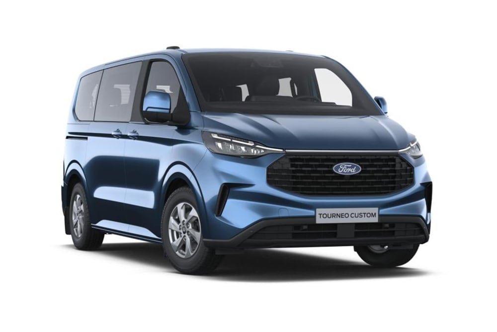 Vue frontale du nouveau Tourneo Custom