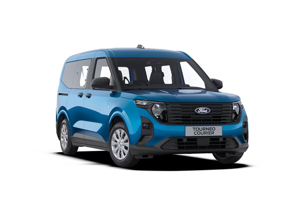 Vue frontale du nouveau Tourneo Courier