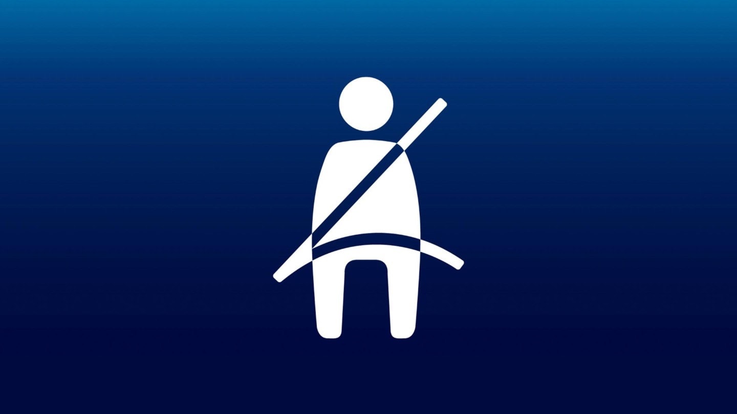 Symbole de l’alerte de ceinture de sécurité