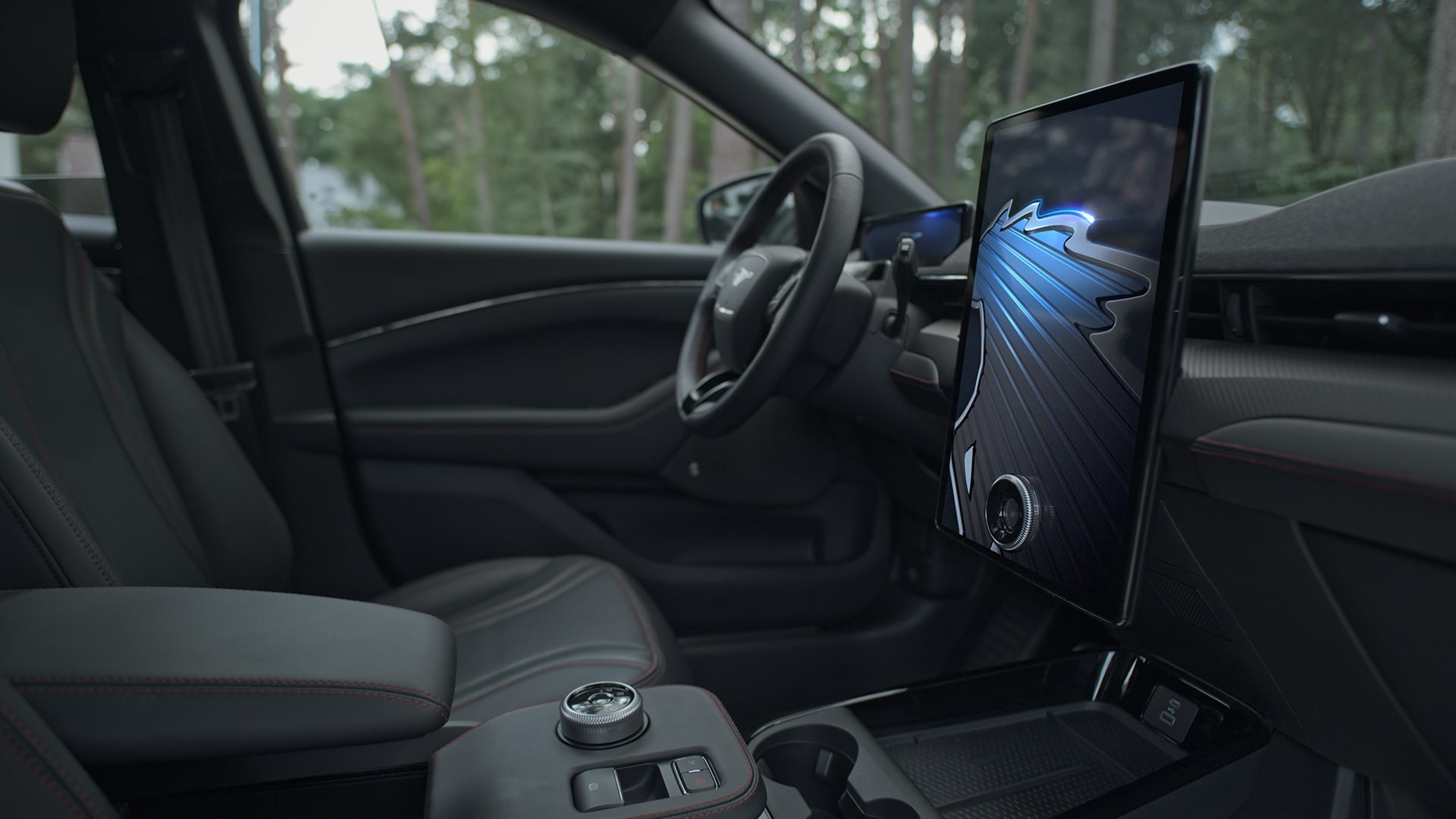 Tout nouvel intérieur Ford Mustang Mach-E avec écran Ford Sync de nouvelle génération