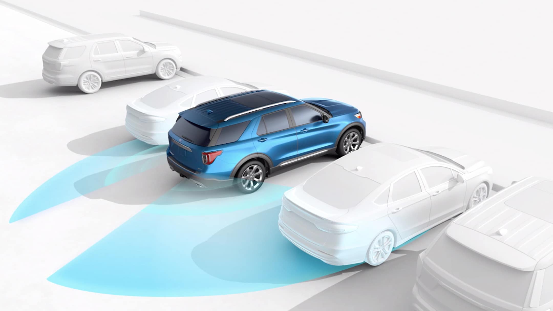 Le Ford Explorer Plug-In-Hybrid – Surveillance d’angles morts
