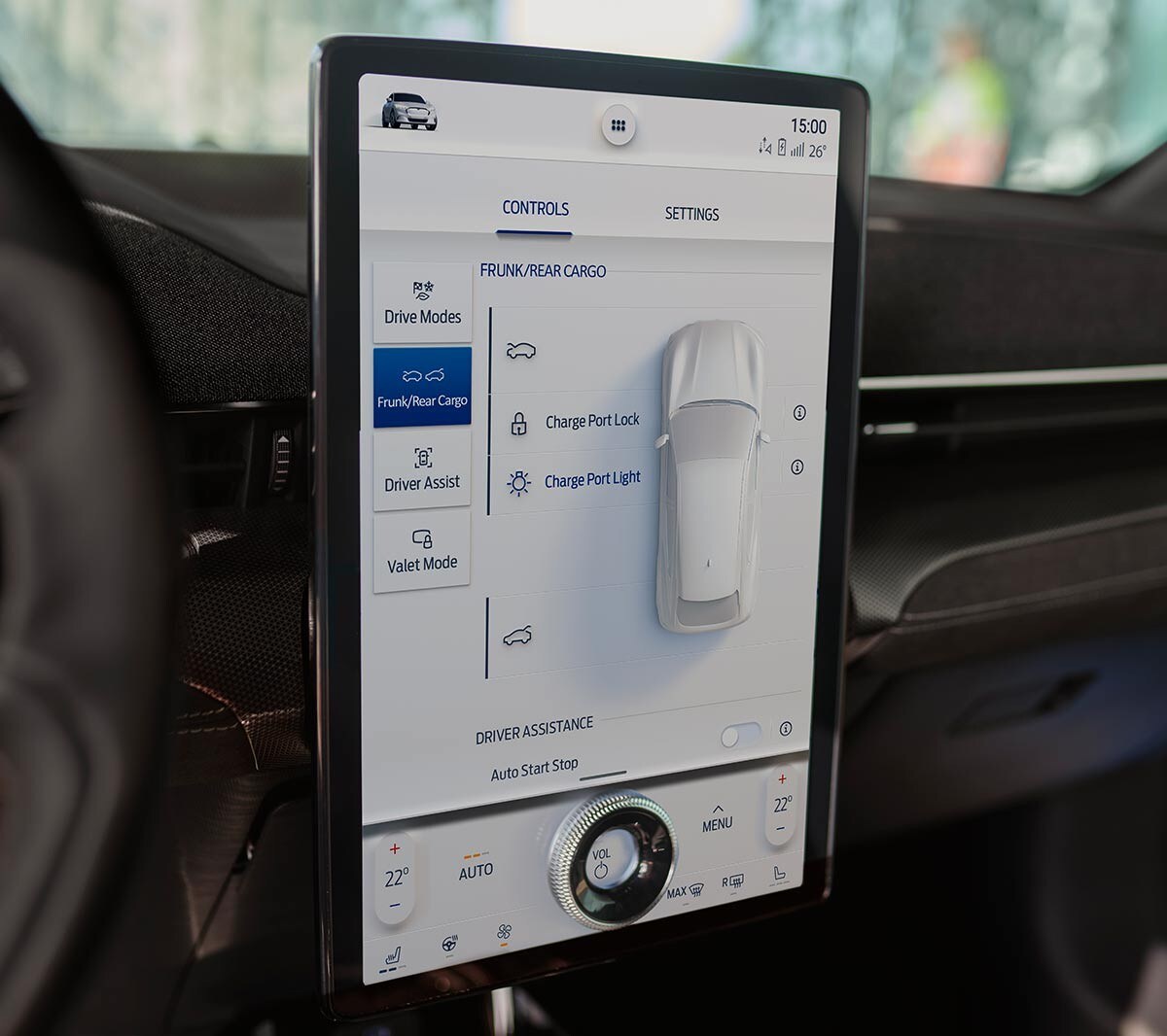 Ford Mustang Mach-E GT. Vue détaillée du Ford SYNC 4.