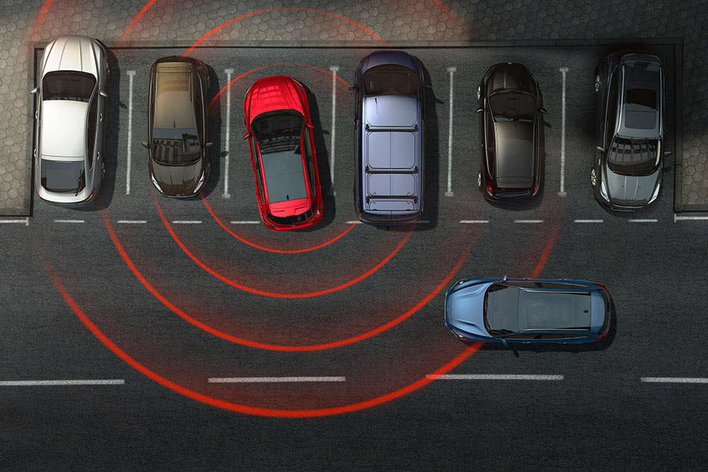 Ford Tourneo Connect, illustration du Cross Traffic Alert