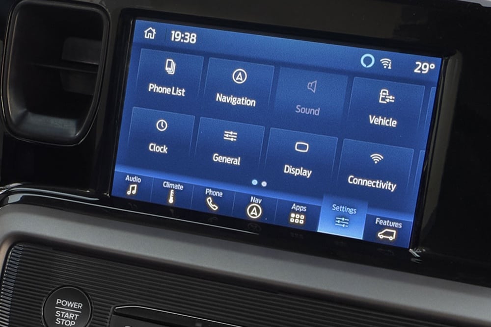 Ford Tourneo Courier touchscreen