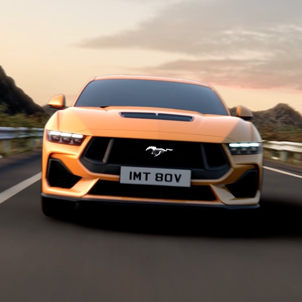 All-New Ford Mustang driving round a corner