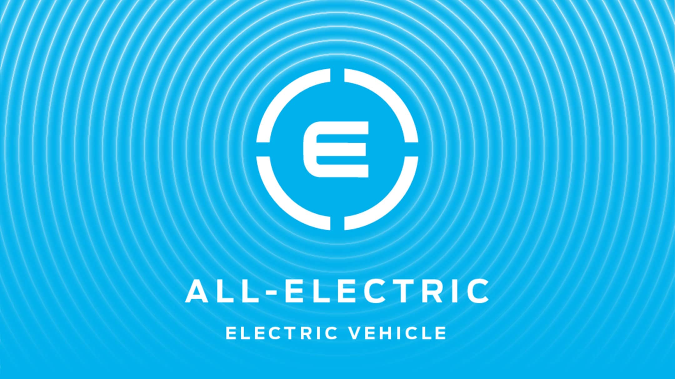 Icône « All Electric » sur fond bleu.