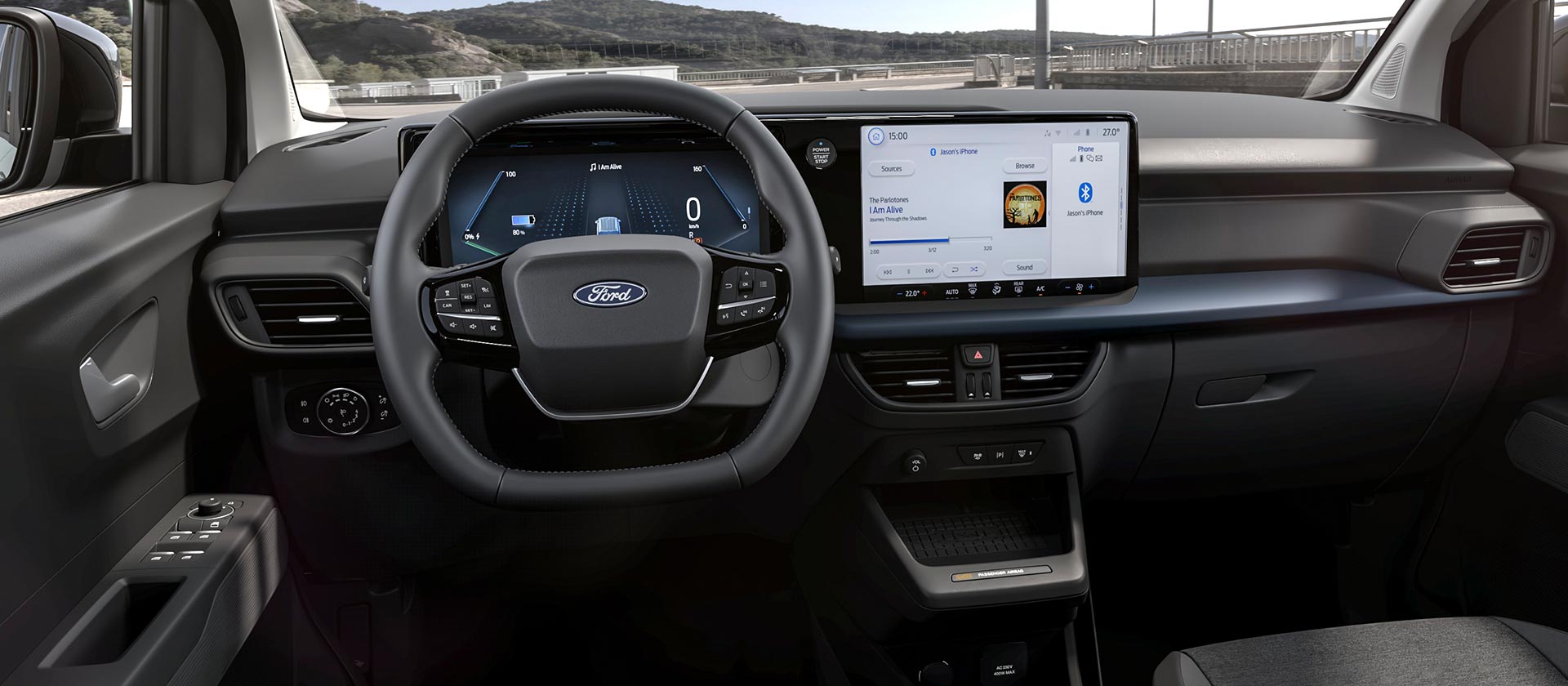 Ford E-Tourneo Courier Active– Intérieur et écran tactile