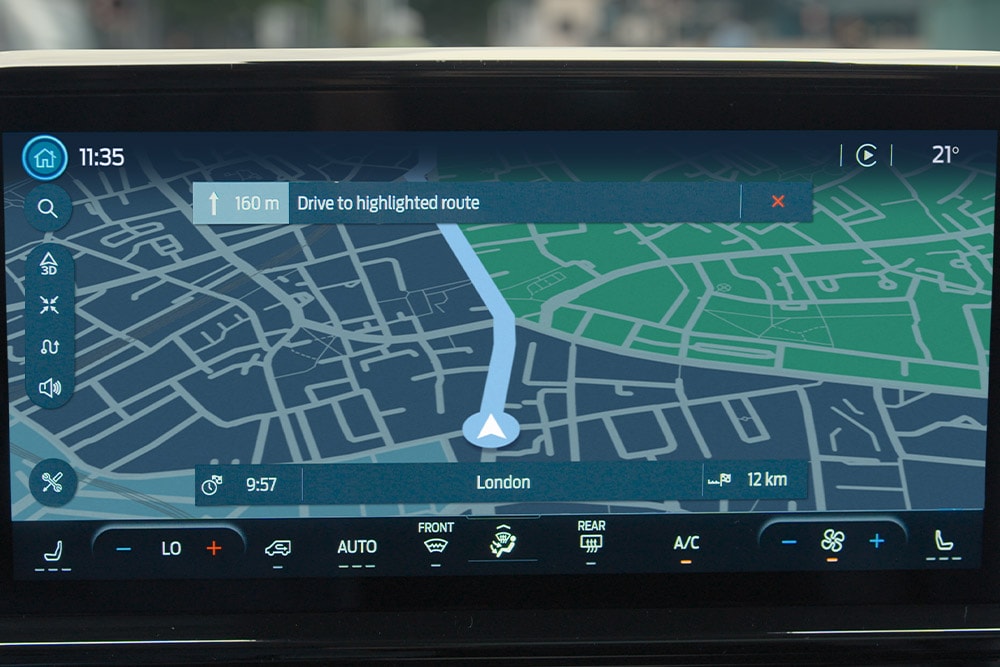 Navigation connectée dans le tout nouveau Tourneo Custom