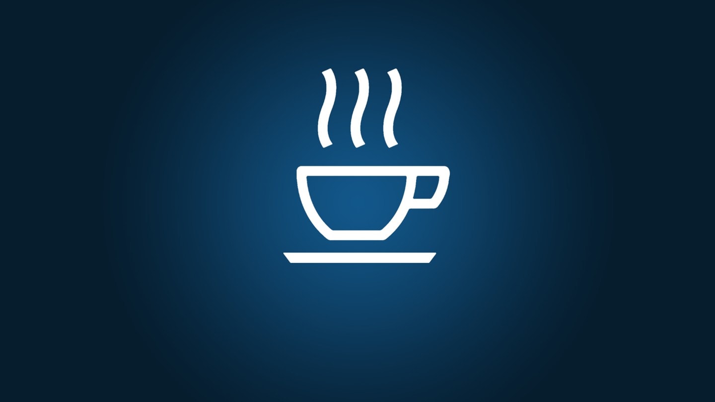 Logo de la tasse à café de l'alarme de conducteur