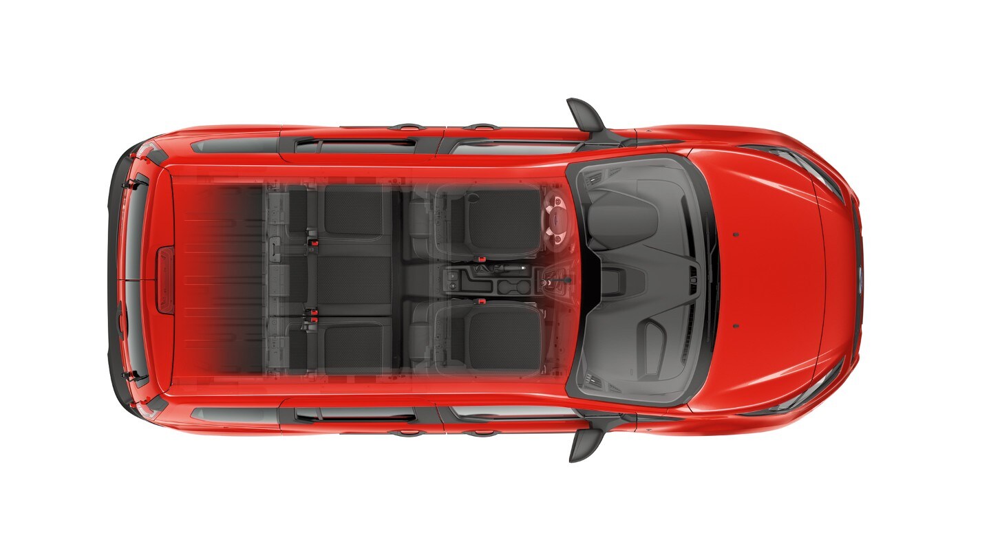 Ford Transit Connect double cabine Layout