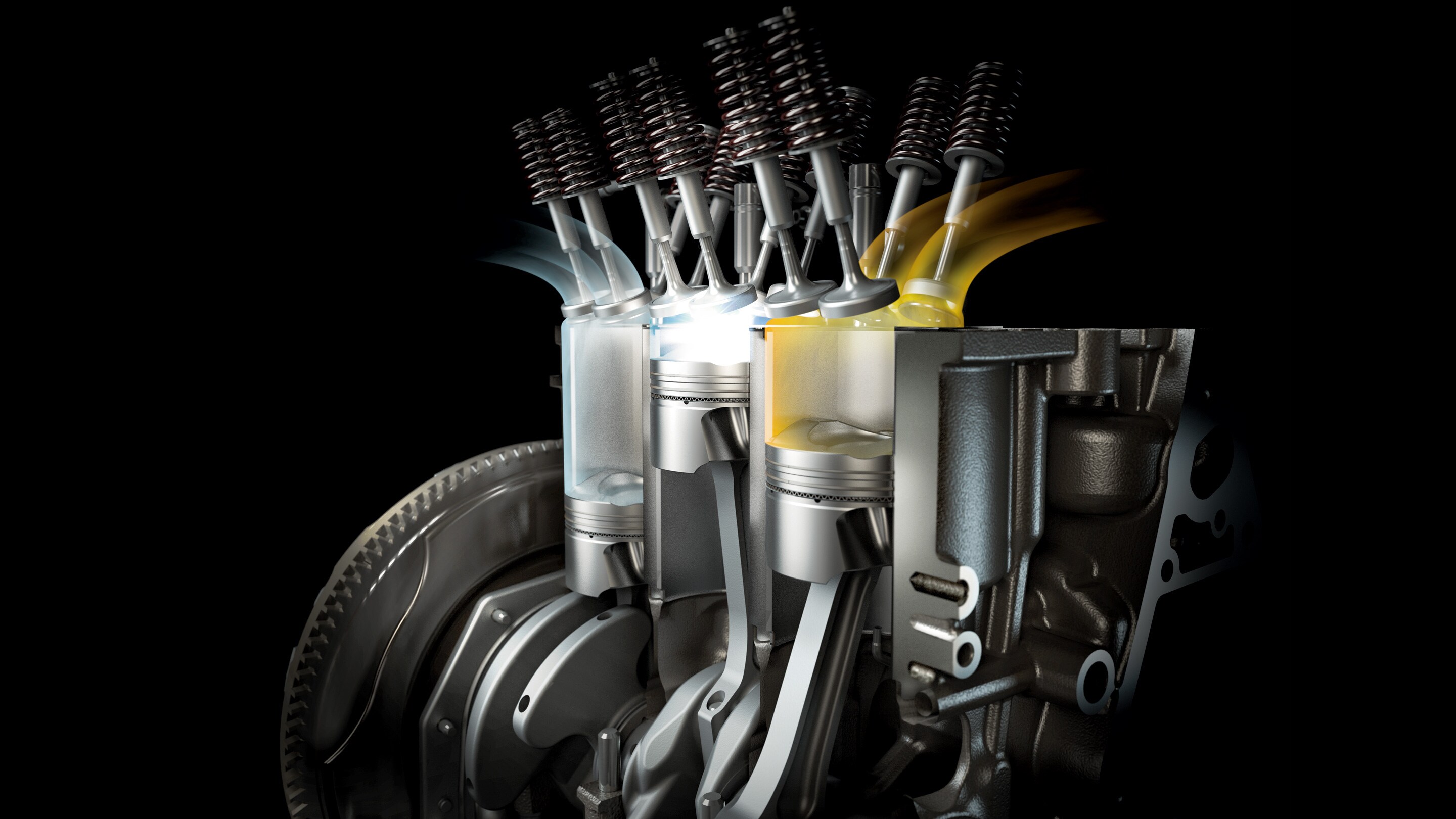 Illustration du moteur à essence Ford EcoBoost