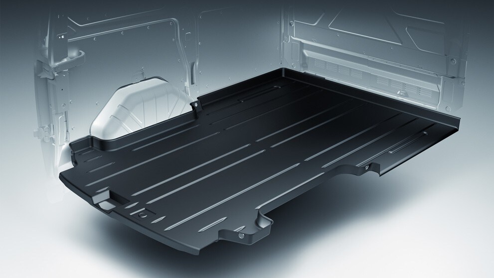 Ford Transit Custom, illustration du sol de l’espace de chargement