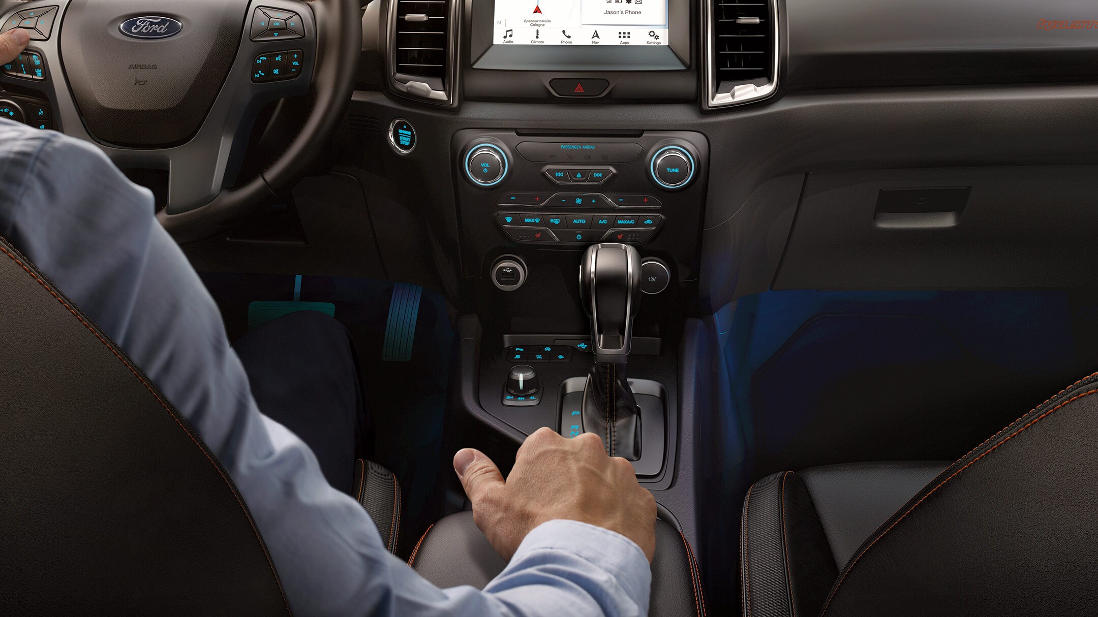 Ford Ranger L'intérieur du véhicule en détail