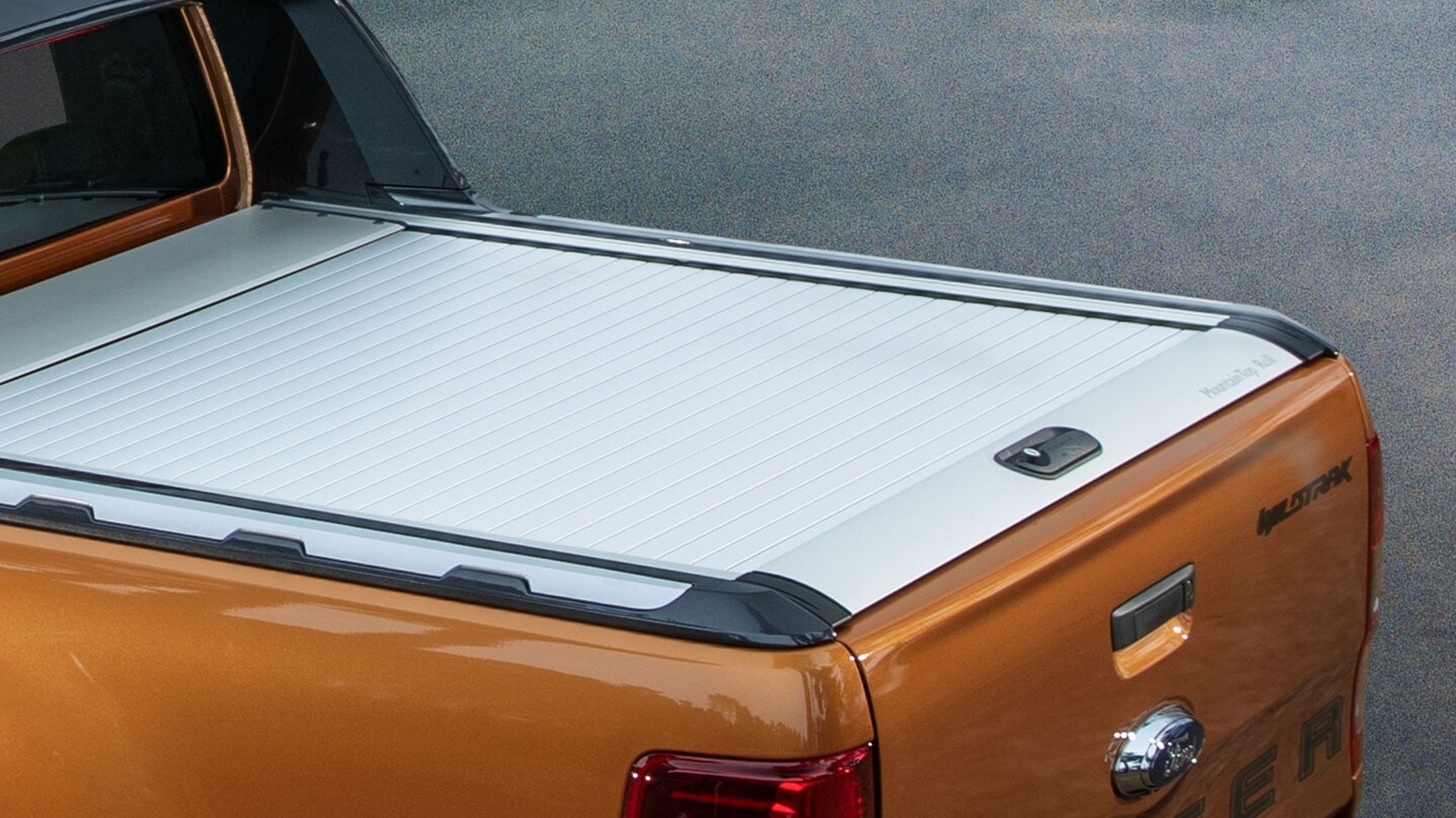 Ford Ranger, vue détaillée du rideau de coffre