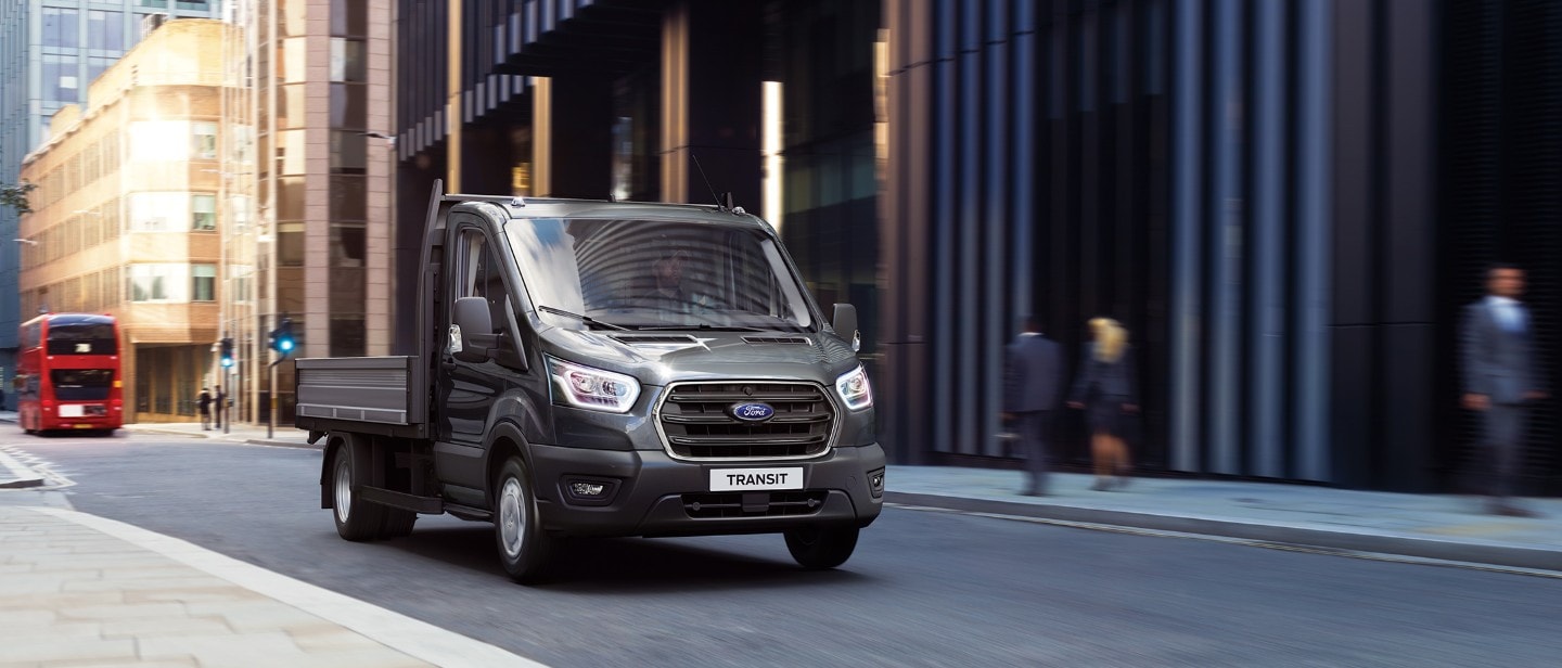 Ford Transit Chassis Cab driving through London