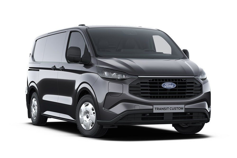 Ford Transit Custom PHEV Trend gris foncé.