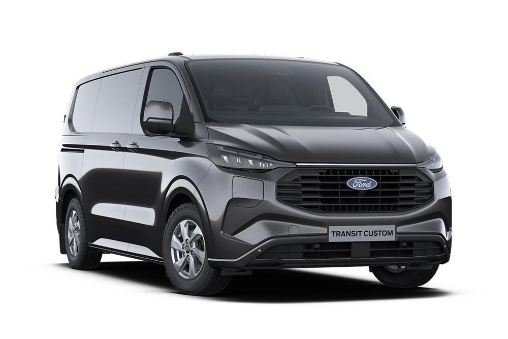 Ford Transit Custom PHEV Limited gris foncé.