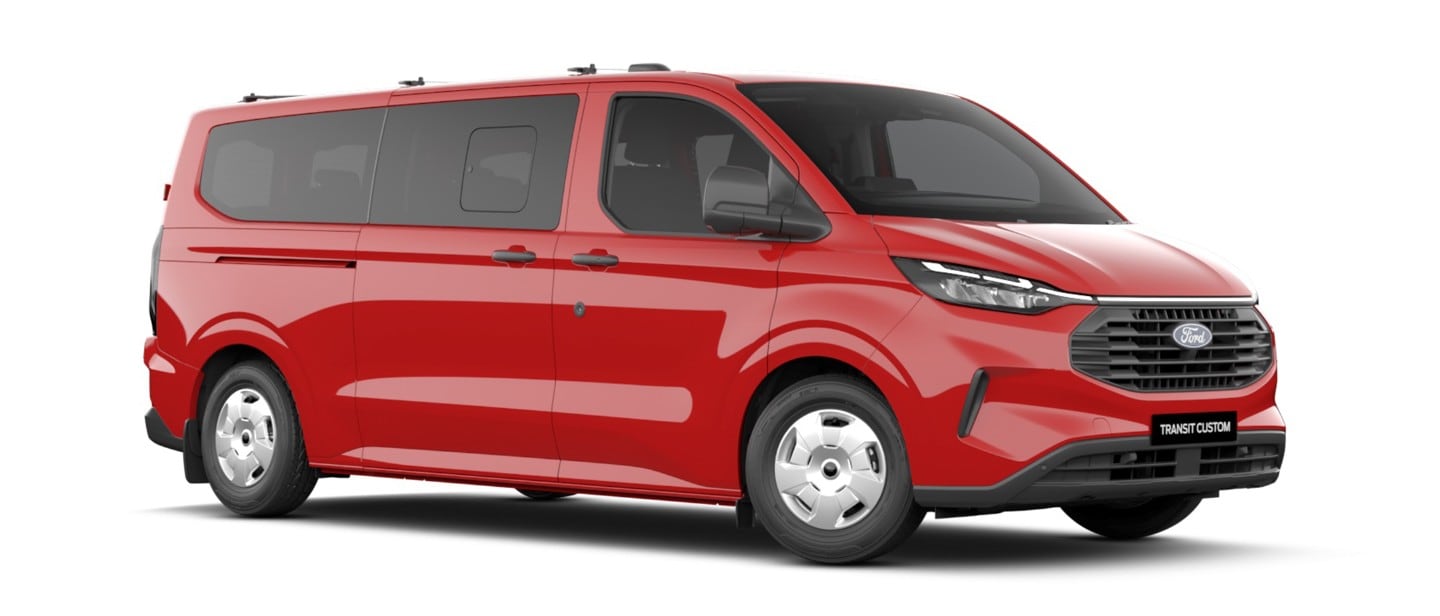 Ford Transit Combi couleur rouge