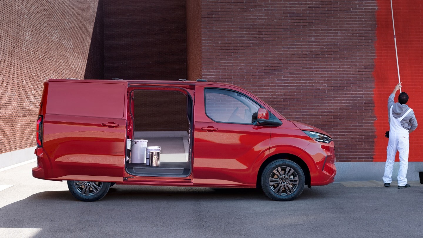 Profil latéral d’un Ford Transit Custom