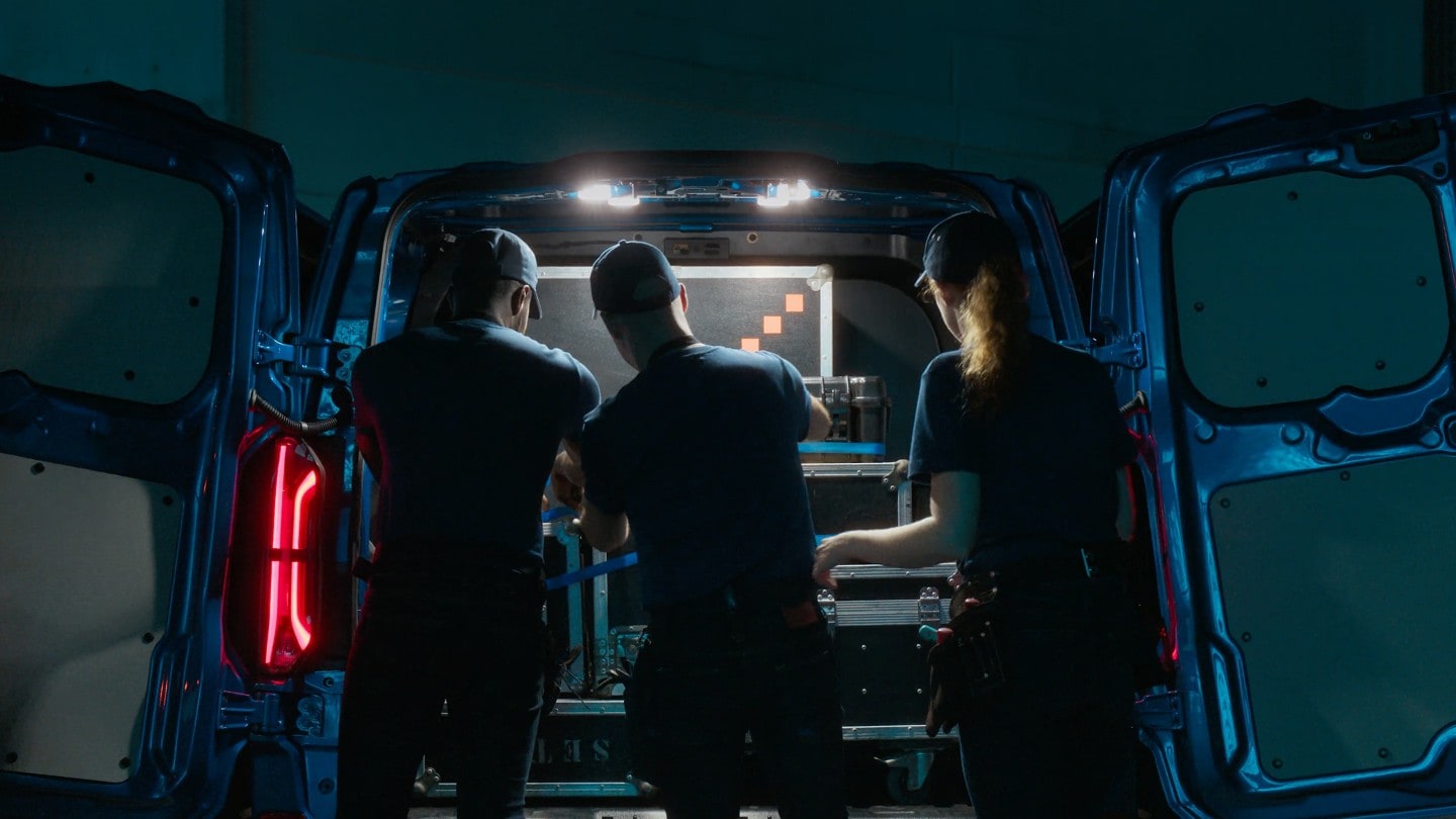 Ford Transit Custom, éclairage LED de l’espace de chargement