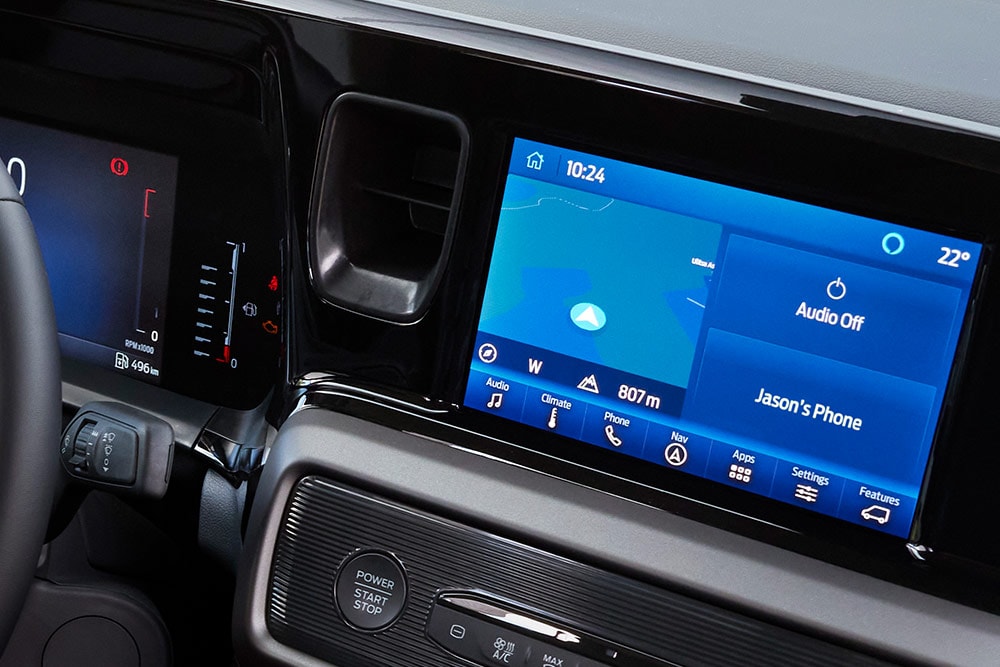 Support de téléphone dans le nouveau Ford Transit Courier