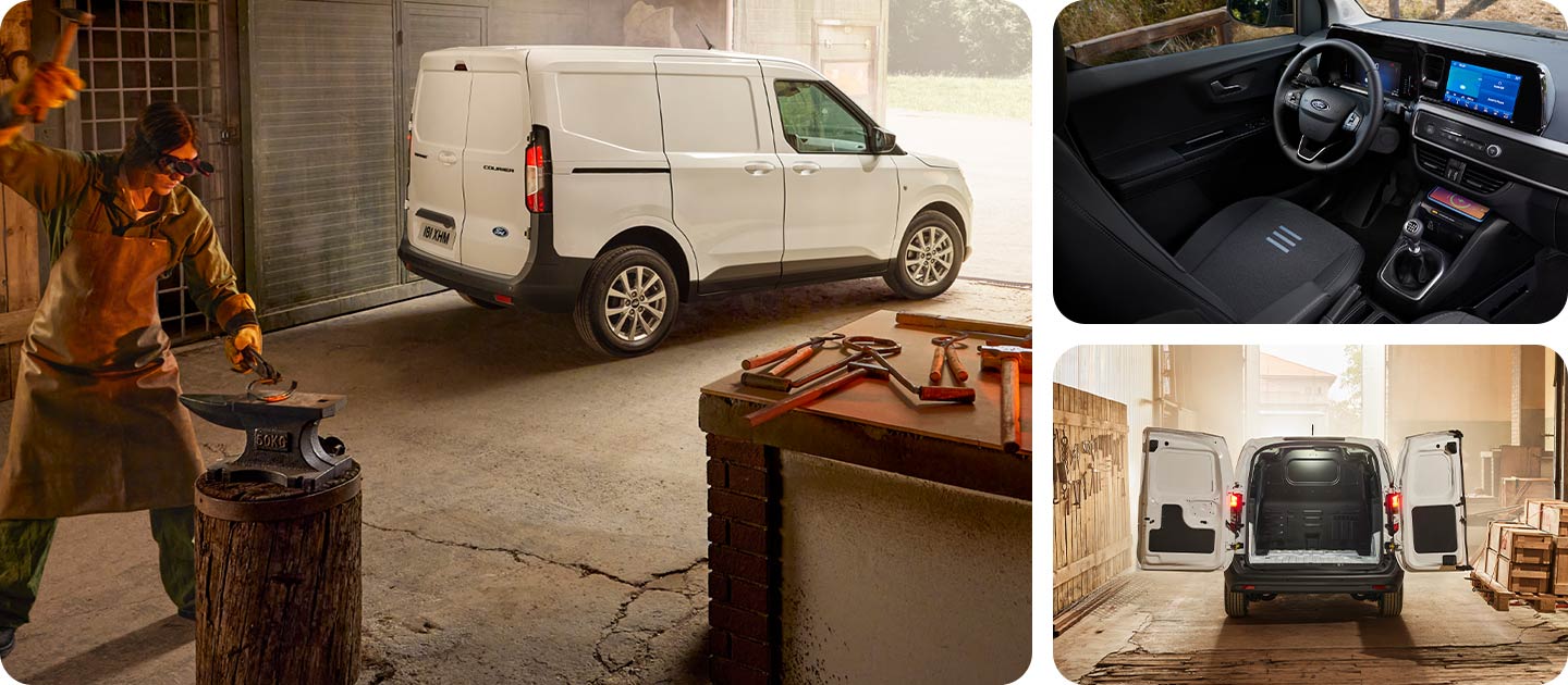 Autocollant graphique du Ford Transit Courier Fourgon