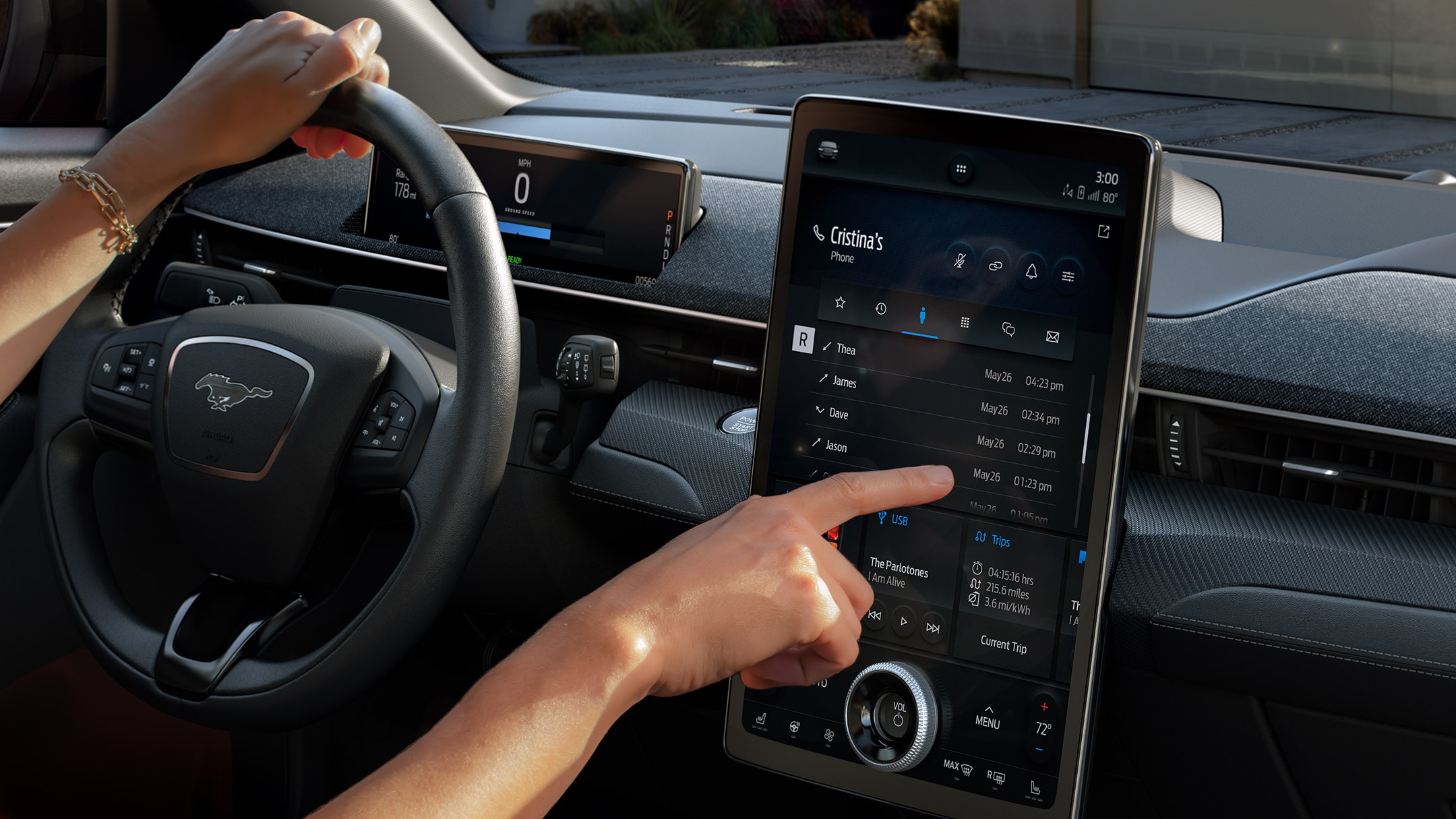 Affichage du manuel d’utilisation numérique sur un écran tactile Ford SYNC 4