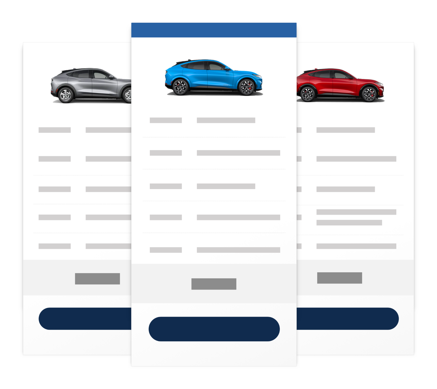 Ford vehicle search result tiles